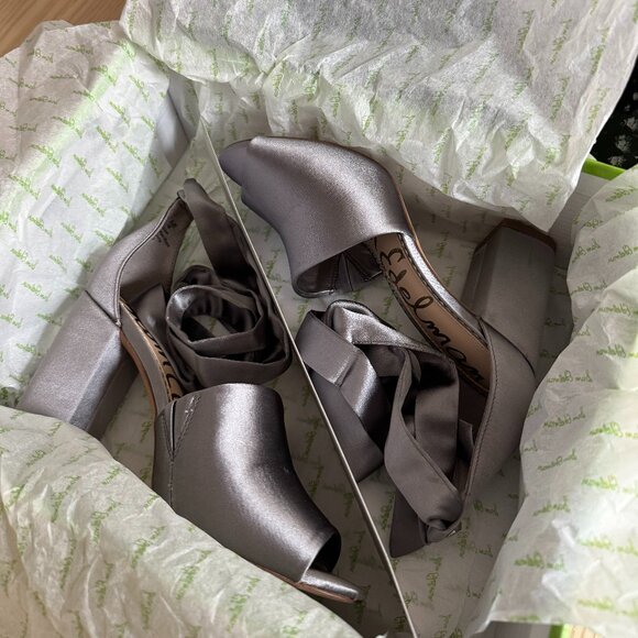 Sam Edelman Silver/Grey Odele Heels - Picture 7 of 7